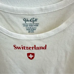 Brandy Melville White Heather Switzerland Graphic Tank thumbnail 2