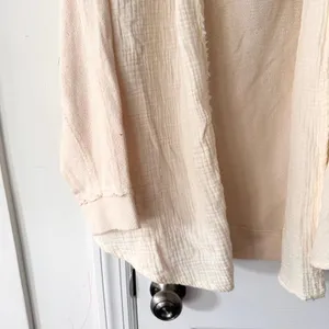 By Anthropologie Yvonne Dolman Cream Open Waterfall Shawl Cardigan NWT Small thumbnail 4
