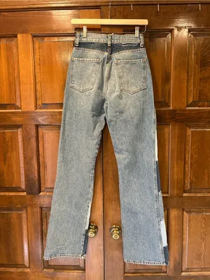 NWT REVICE DENIM 90's‎ Baby Candy Shop Jeans Size 25 Patchwork High Waist thumbnail 4