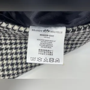 Brandy Melville Y2K Wool Classic‎ Houndstooth Mini Skirt Size S (160/84A) thumbnail 10
