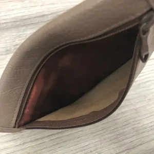 Mundi Leather Small Coin Wallet Clutch Pouch Taupe Brown thumbnail 8