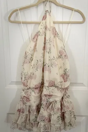 NWT Cotton Candy LA Addie Mini Dress - Butter Floral XS thumbnail 1
