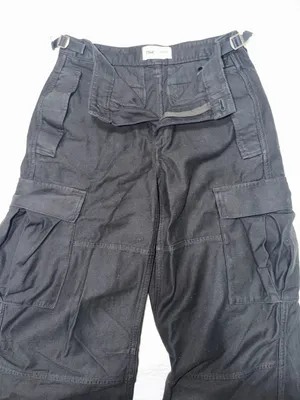Aritzia TNA Black Straight Leg Cargo Pants thumbnail 2