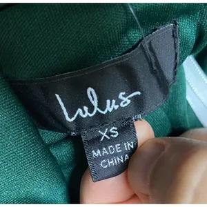 Lulus Sequin Dress Sz XS Lace Up‎ Side Slit Emerald Green Sparkle thumbnail 4