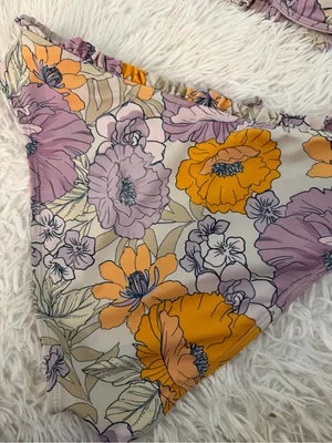 Floral Underwire Bikini Set High Cut Bottoms Size Large thumbnail 3