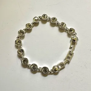 Avon rhinestone silver tone bracelet thumbnail 2