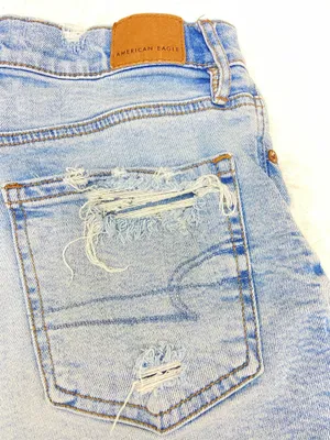 American Eagle Outfitters blue denim shorts #americaneagle #denim thumbnail 6