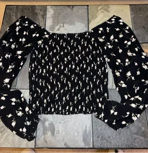 American Eagle Blouse Floral Long Sleeve thumbnail 1