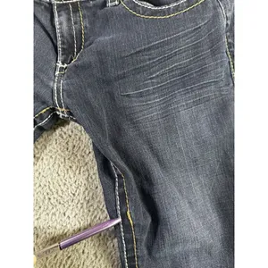 Seven 7 Bootcut Jeans‎ Women 31 Low Rise Thick Stitch Western Festival Y2K Biker thumbnail 7