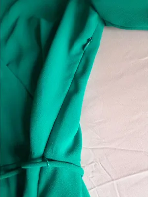 J. Crew Green Tie Top with Bell Sleeves thumbnail 3