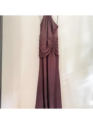 Reformation Arden Knit Dress in Brown thumbnail 3