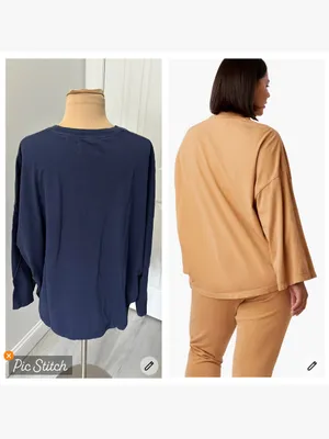Tkees Core Long Sleeve Tee Navy thumbnail 3