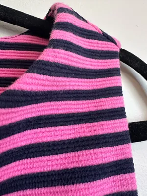 Lilly Pulitzer Brielle Striped Sleeveless Fit and Flare Dress Pink Navy womens thumbnail 5