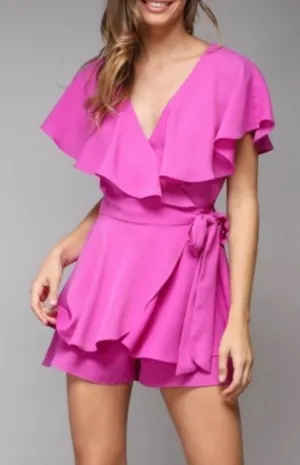 DO+BE Pink Romper Ruffle thumbnail 1