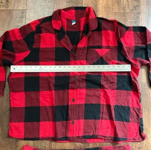 flannel pajama set, plus size XXL thumbnail 10