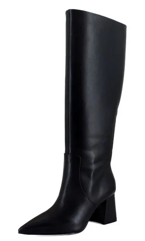 Jessica Simpson Black Knee-High Leather Women's Boot Size 9.5 Wide Calf thumbnail 1