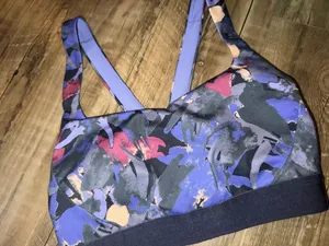 Blue and purple sports bra thumbnail 2