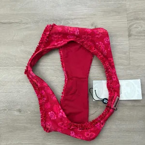 Blackbough Red and Pink Bikini Bottoms Amelia Frilled Cheeky Bottoms/Flowerbomb thumbnail 9