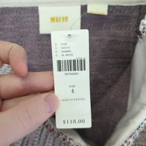 Maeve Anthropologie Tweed Mini Skirt Fringe Hem Multicolor Size 4 NWT‎ Boho thumbnail 5