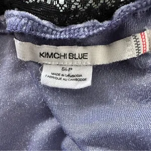 Urban Outfitters Kimchi Blue Blue Ryder Velvet Mini Dress Size S thumbnail 4