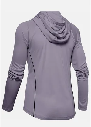 Under Armour Velocity Wordmark Loose Hoodie Lavender UA Tech HeatGear XL thumbnail 8