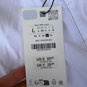 NWT Zara white denim midi dress with cut out detail Size L thumbnail 3