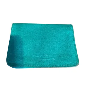 Vintage 1990'S Lillian Vernon Teal.Green Suede Change Purse Wallet thumbnail 9