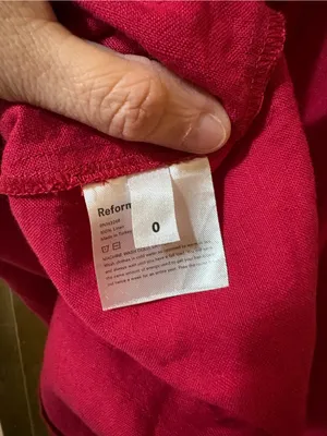 Reformation Janie Mini Dress in Red Rhubarb thumbnail 7