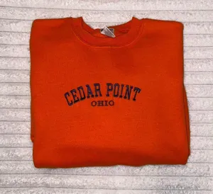 Orange Cedar Point Ohio Crewneck thumbnail 2