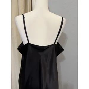 APT. 9‎ Intimates Chemise XL Black Side Slit Adjustable Straps Whimsigoth Slip thumbnail 12