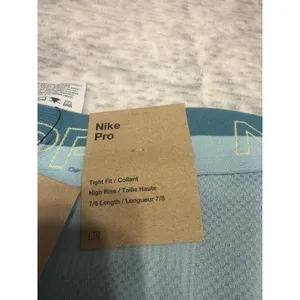 Nike Pro Womens Training Dri-FIT 7/8 Length Leggings Teal Grey Size M DX0063 NWT thumbnail 5