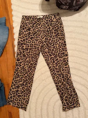 The Loft Cheetah Print Pants thumbnail 1