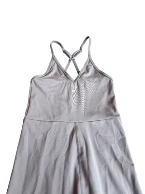 Varley Let's Move Irvine Playsuit Grey Romper Workout Athletic Size XS Women's thumbnail 2