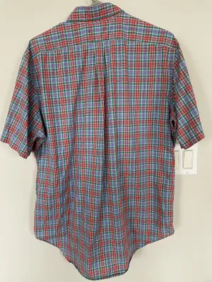 Ralph Lauren Men’s Shirt Blue Pink Plaid Button Down Pony Logo Multicolor Large thumbnail 2
