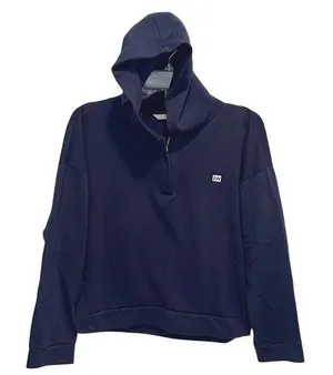 Jack Wills Navy Hoodie Cropped Quarter Zip Women’s Size‎ 10 thumbnail 1