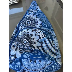 Vera Bradley Essential Sling Backpack Blue‎ Star Medallion EUC thumbnail 8