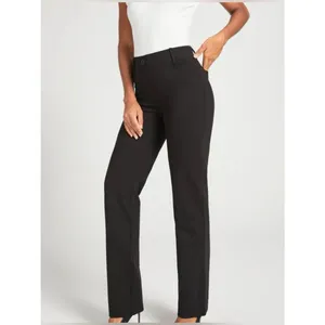Betabrand NWT Women Small Long Black Two-Pocket Straight Leg Yoga Dress Pants thumbnail 4