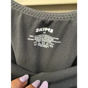 SKIMS Fits Everybody Square Neck Bodysuit Onyx Black Size 2X NWT thumbnail 6
