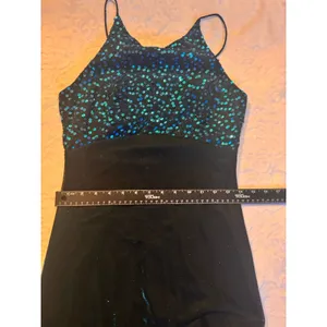 BLONDIE and ME EVENING, Size 7/8, Teal, Sparkle/Lined w/Sequins. Made In USA thumbnail 10