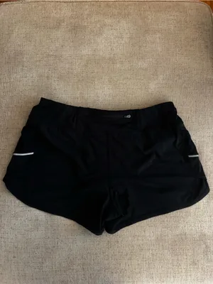 Athleta Black Women's Bike Shorts with Reflective Trim Size Large thumbnail 7