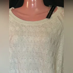 Preswick & Moore Women’s Classic Cream Cable Knit Sweater 3X NWT thumbnail 3