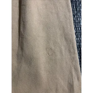 Nuuds High Rise Wide Leg Sweatpants Tall 32” Soft Comfortable Tan thumbnail 5