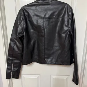 NWT Stoosh leather‎ moto jacket black size XL thumbnail 5