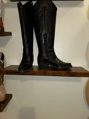 Knee highs black cowboy boots target brand thumbnail 4