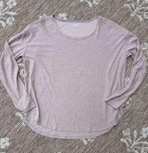 Old Navy Mauve Scoop Neck Long Sleeve Top thumbnail 1