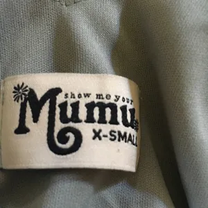 Show Me Your Mumu SMYM Kendall maxi silver sage dress NEW XS thumbnail 3