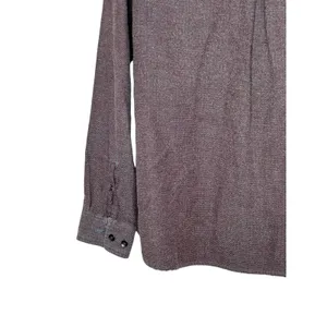 Woolrich Women's Top Button Up Shirt Double Pockets Long Sleeve‎ Purple Plus 24R thumbnail 8