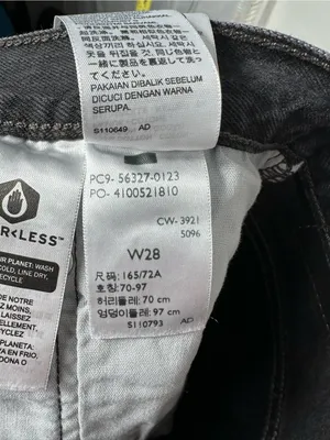Levi’s Premium 501 Original Black Distressed Denim Cutoff Shorts‎ 28 thumbnail 10