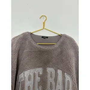 The Bar Gigi Sweatshirt Cinder/Grey Size XL Sherpa Teddy Loungewear Oversized thumbnail 5