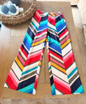 Trina Turk Wide Leg Palazzo Pants Womens Multicolor Size 8‎ thumbnail 1